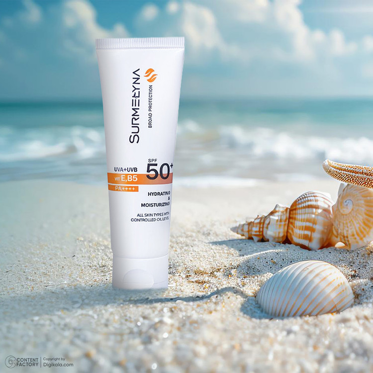 کرم ضد آفتاب بیرنگ سورملینا، SPF 50، مدل 00 UVA UVB، مناسب انواع پوست با حجم 50 میلیلیتر، ضد حساسیت، فاقد پارابن و سیلیکون، محافظتکننده در برابر اشعههای UVA و UVB، بدون تست حیوانی، PA++++، ضد پیری، ضد جوش، با ماندگاری 2 ساعته