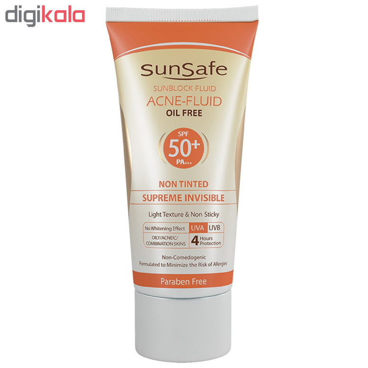 کرم ضدآفتاب سانسیف سری Acne Fluid مدل Supreme Invisible، حجم ۵۰ میلیلیتر