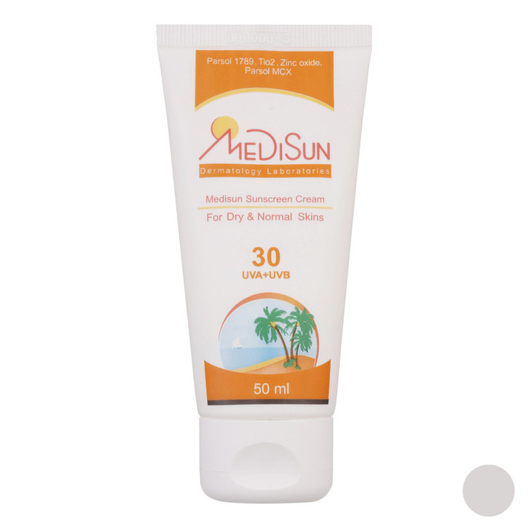 کرم ضدآفتاب مدیسان SPF30، حجم 50 میلیلیتر