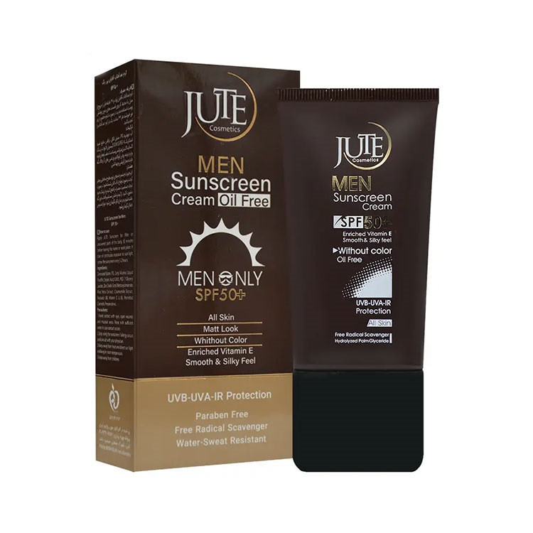 کرم ضد آفتاب بیرنگ دست و بدن آقایان ژوت SPF 50 مدل ML محافظ UVA UVB مناسب برای انواع پوست حجم 40 میلیلیتر