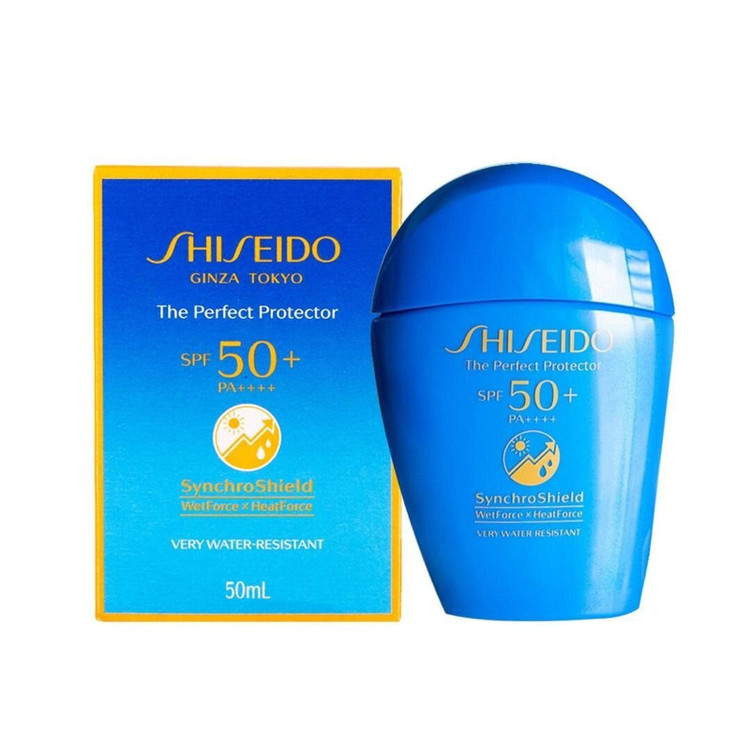 لوسیون ضد آفتاب بدون رنگ شیسیدو SPF 50 مدل Expert Sun مناسب برای انواع پوست حجم 50 میلیلیتر