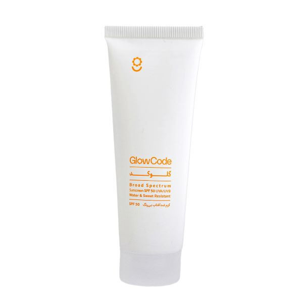 کرم ضد آفتاب بی رنگ گلوکد SPF 50 مدل BROAD SPECTRUM مناسب انواع پوست حجم 40 میلیلیتر