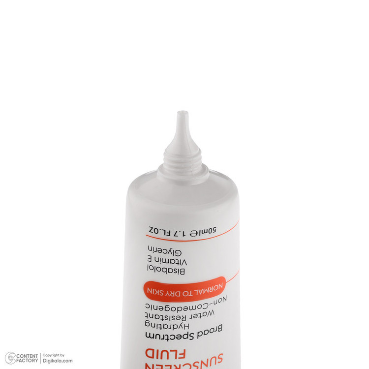 فلوئید ضد آفتاب بدون رنگ صورت بردون SPF 50 مدل Non-comedogenic حاوی محافظ UVA و UVB مناسب پوستهای معمولی و خشک حجم 50 میلی لیتر