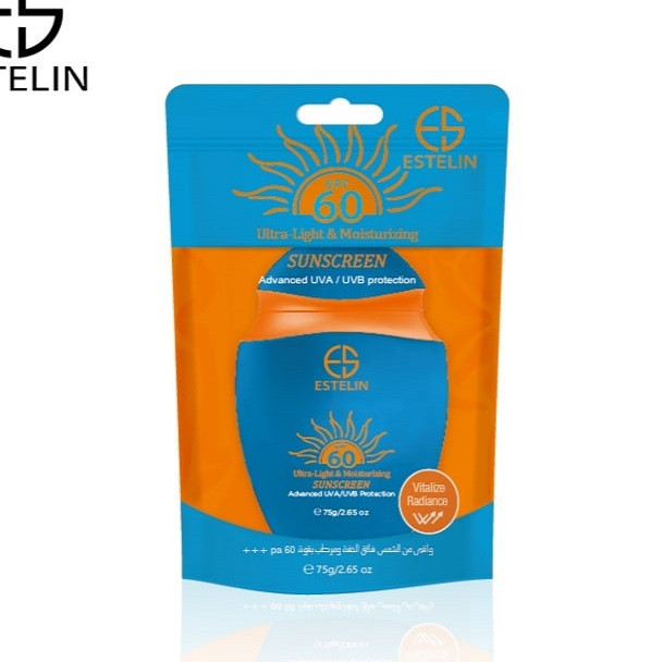 کرم ضد آفتاب بدون رنگ استیلن SPF 60 مدل ultra مناسب انواع پوست وزن 75 گرم