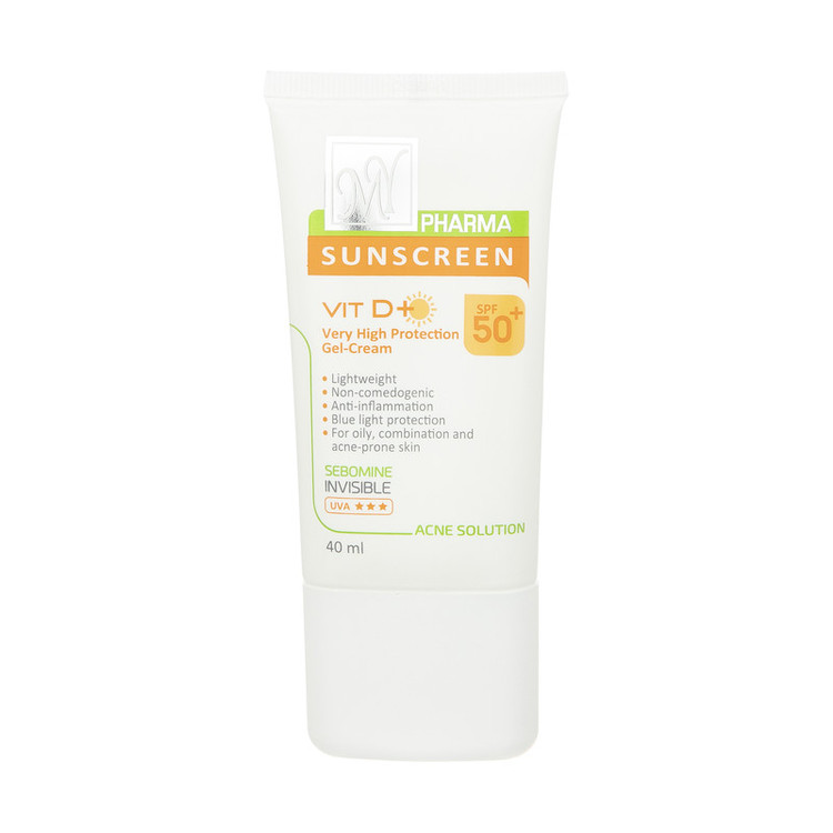 کرم ضدآفتاب بیرنگ مای سری فارما مدل SPF50، مناسب پوستهای چرب و مختلط، حجم 40 میلیلیتر