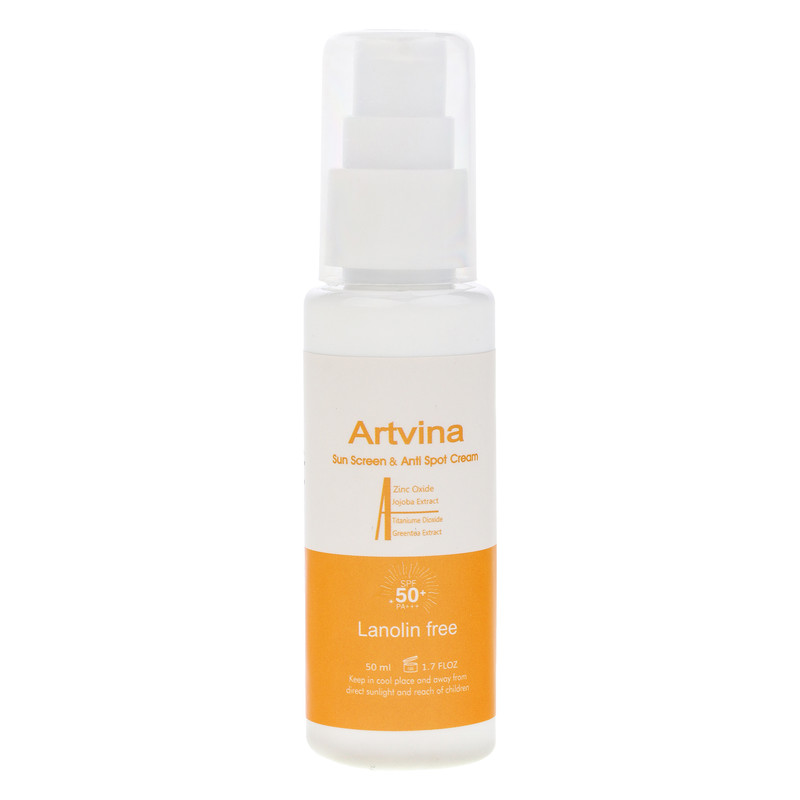 کرم ضد آفتاب رنگی آرت وینا SPF 50 مدل Highly Effective ‌محافظ UVA ،UVB و PA+++، ضد حساسیت، ضد چروک و ضد پیری، مناسب انواع پوست‌ حجم 50 میلی‌لیتر