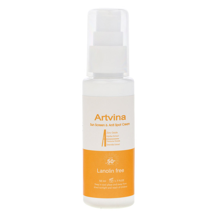 کرم ضد آفتاب رنگی آرت وینا SPF 50 مدل Highly Effective محافظ UVA ،UVB و PA+++، ضد حساسیت، ضد چروک و ضد پیری، مناسب انواع پوست حجم 50 میلیلیتر