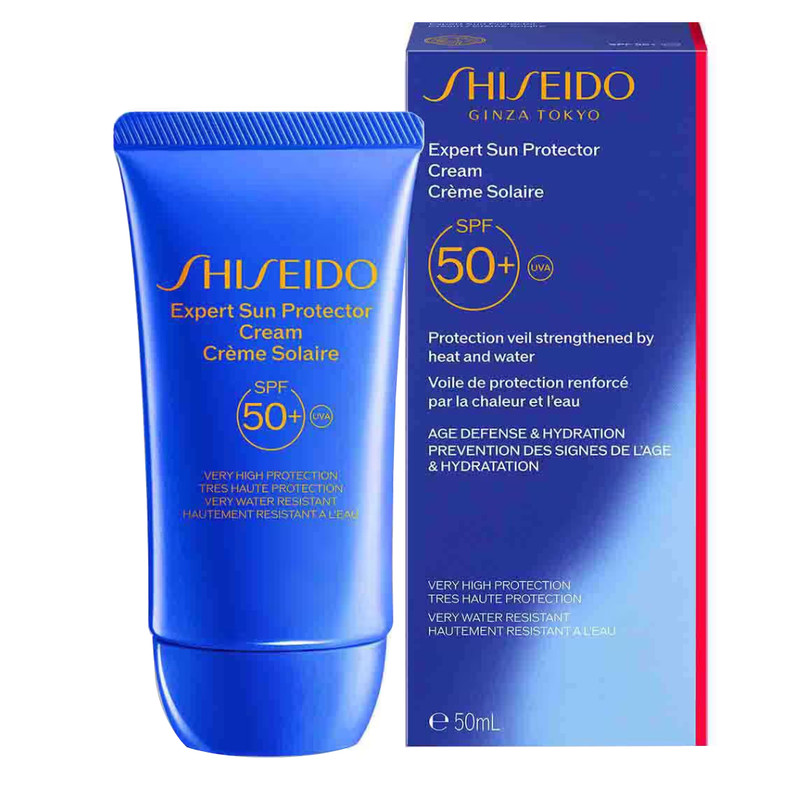 کرم ضد آفتاب بدون رنگ شیسیدو SPF 50 مدل Expert مناسب انواع پوست حجم 50 میلی‌لیتر