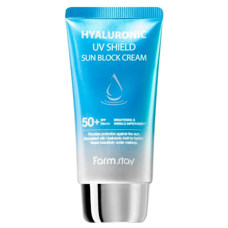 کرم ضد آفتاب بدون رنگ فارم استی، با SPF 50 مدل UV Shield، حاوی محافظ UVA ،UVB و PA++++، روشن کننده، مناسب انواع پوست حجم 70 میلیلیتر