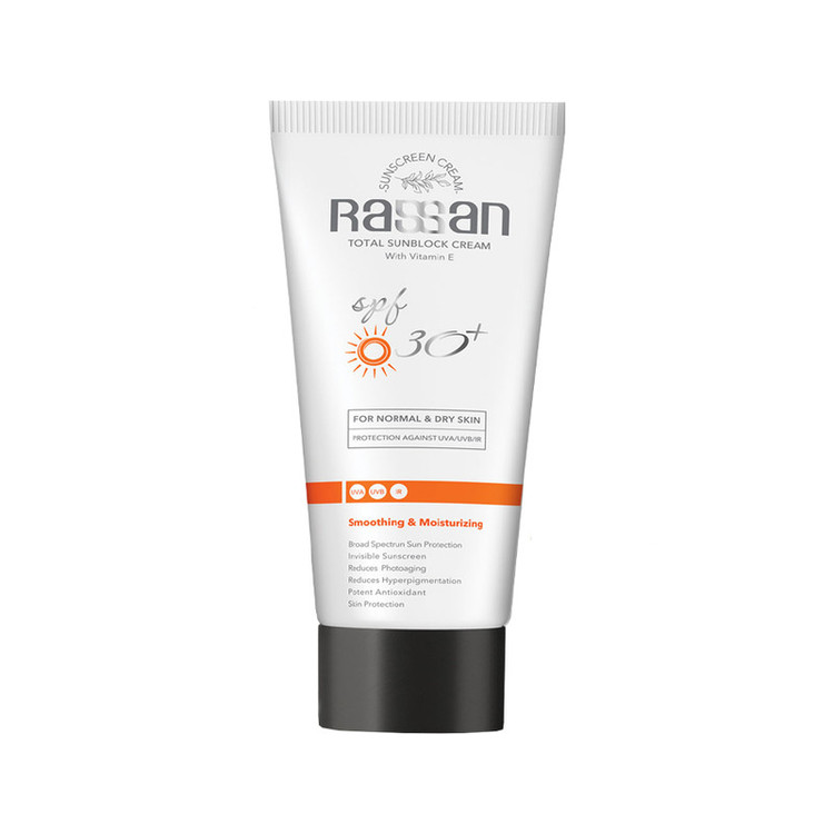کرم ضد آفتاب بدون رنگ راسن SPF 30 مدل spectrun مناسب پوستهای معمولی حجم 40 میلی لیتر