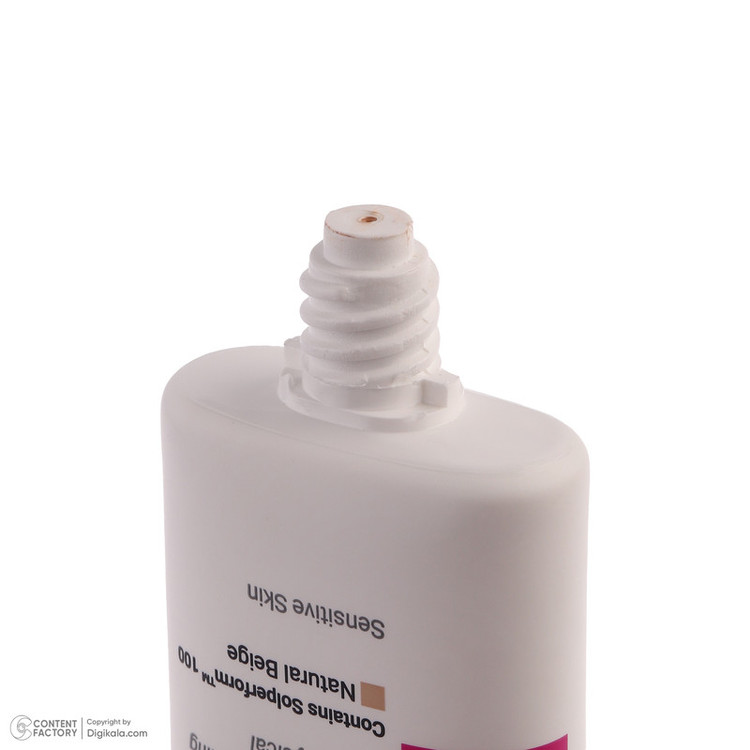 فلوئید ضد آفتاب رنگی ویتالیر spf50 مدل Sensivit محافظ UVA،UVB مناسب انواع پوست حجم 50 میلی لیتر