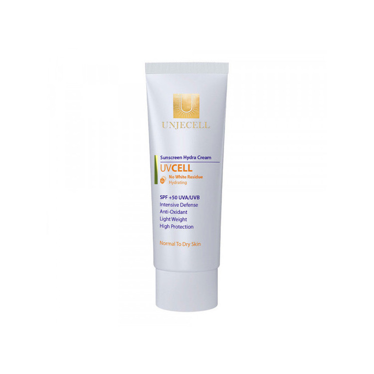کرم ضد آفتاب بی رنگ آنژسل SPF50 مدل UVCELL مناسب انواع پوست حجم 40 میلی لیتر