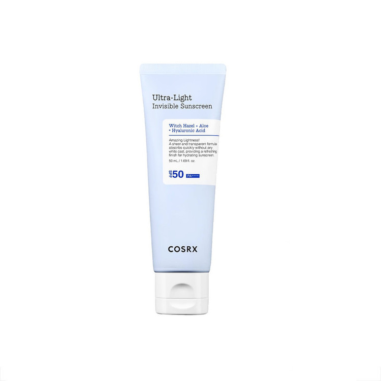 كرم ضدآفتاب بي رنگ دست و صورت کوزارکس SPF 50 مدل Ultra-Light محافظ UVA و UVB مناسب برای انواع پوست حجم 50 ميلی ليتر