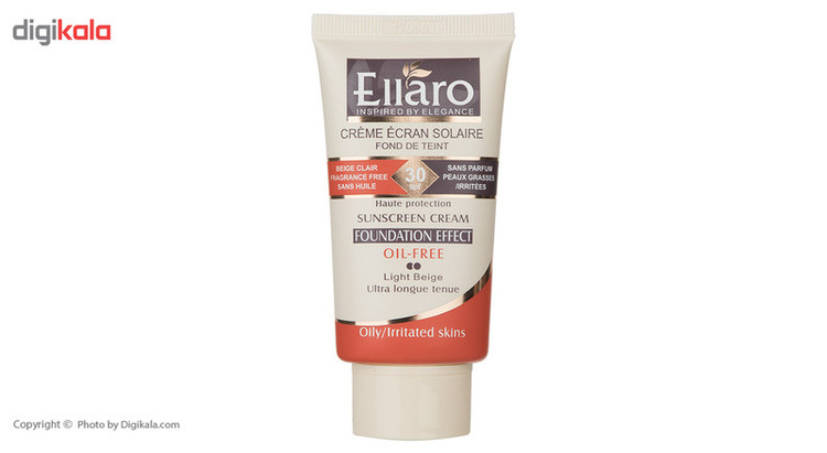 کرم ضد آفتاب رنگی الارو مدل Light Beige SPF30 تحت لیسانس حجم 40 میلی لیتر