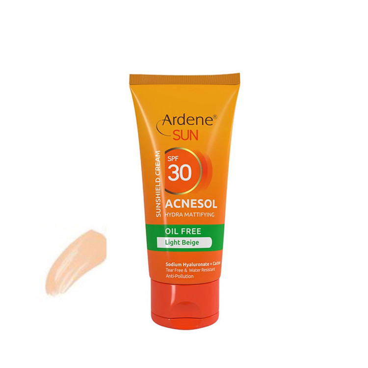 کرم ضد آفتاب رنگی آردن SPF 30 مدل Acnesol مناسب پوستهای چرب و مختلط حجم 50 میلیلیتر