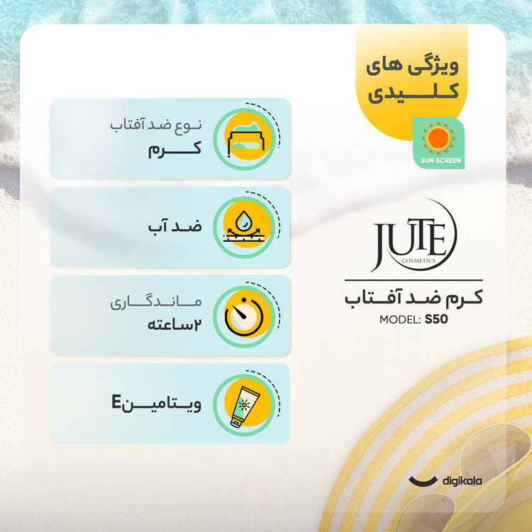کرم ضدآفتاب ژوت مدل S50، حجم 40 میلیلیتر