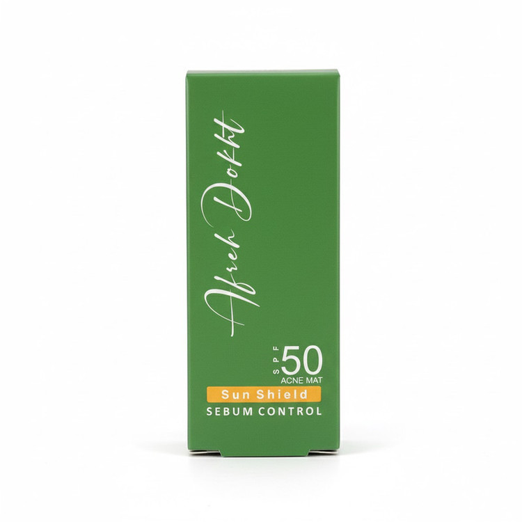 کرم ضد آفتاب بیرنگ صورت آفره دخت SPF 50 مدل SEBUM C محافظ UVA ،UVB و PA+++،مناسب برای پوست چرب و مختلط حجم 40 میلیلیتر