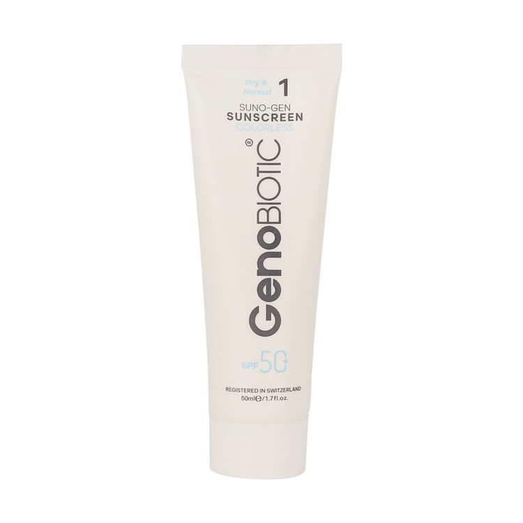 کرم ضد آفتاب بیرنگ صورت و بدن ژنوبایوتیک SPF 45 مدل SUNOGEN محافظ UVA ،UVB، مناسب پوستهای خشک و معمولی حجم 40 میلیلیتر