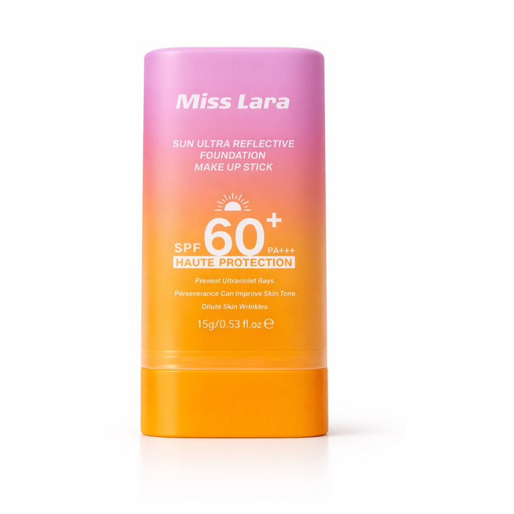 استیک ضد آفتاب رنگی صورت میس لارا SPF 60 مدل Haute شماره 34 محافظ UVA ،UVB مناسب برای انواع پوست حجم 30 میلیلیتر