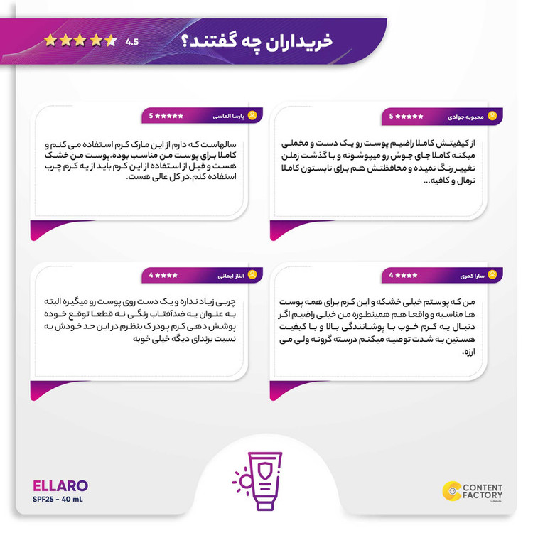 کرم ضد آفتاب رنگی الارو مدل SPF25 محافظ UVA ،UVB، مناسب انواع پوست تحت لیسانس حجم 40 میلیلیتر