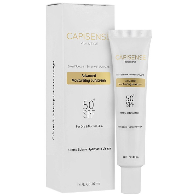 کرم ضد آفتاب بدون رنگ SPF 50 کپیسنس مدل MOI-DN مناسب پوستهای خشک و معمولی حجم 40 میلیلیتر