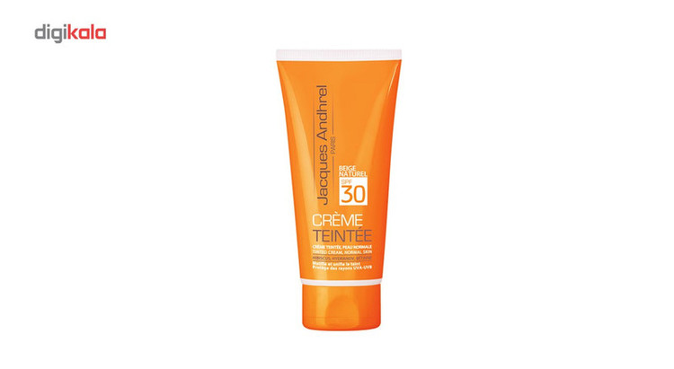 کرم ضد آفتاب رنگی ژاک آندرل پاریس SPF 30 مدل TINTED مناسب پوست های خشک و معمولی حجم 50 میلی لیتر