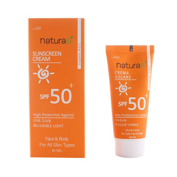 کرم ضد آفتاب بیرنگ دست و صورت ناتوراسی SPF 50 مدل فیوژن واتر محافظ UVA ،UVB و IR ، مناسب برای انواع پوست حجم 40 میلیلیتر