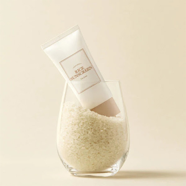 کرم ضد آفتاب بیرنگ دست و صورت آیم فرام SPF 50 مدل Rice مناسب برای انواع پوستها حجم 50 میلیلیتر