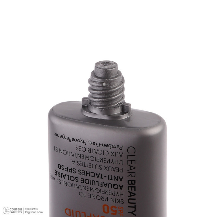 فلوئید ضد آفتاب بدون رنگ سی بی پاریس spf50 مدل Anti-Spot محافظ UVA،UVB مناسب پوست های حساس و آکنهدار حجم 40 میلی لیتر