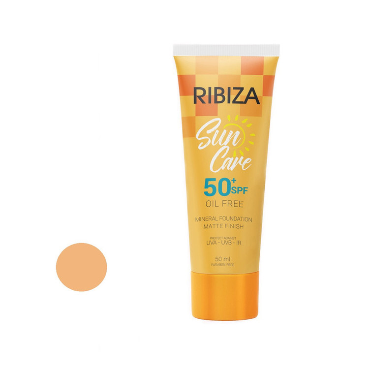 کرم ضد آفتاب رنگی ری بی زا SPF 50 مدل 02 مناسب انواع پوست حجم 50 میلی لیتر