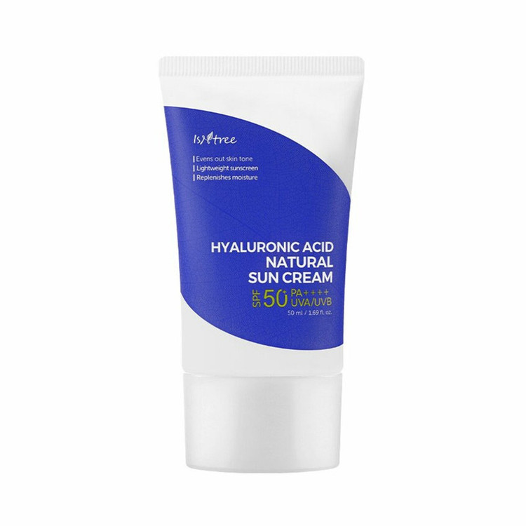 کرم ضد آفتاب بدون رنگ ایزنتری SPF 50 مدل Natural مناسب انواع پوست حجم 50 میلیلیتر