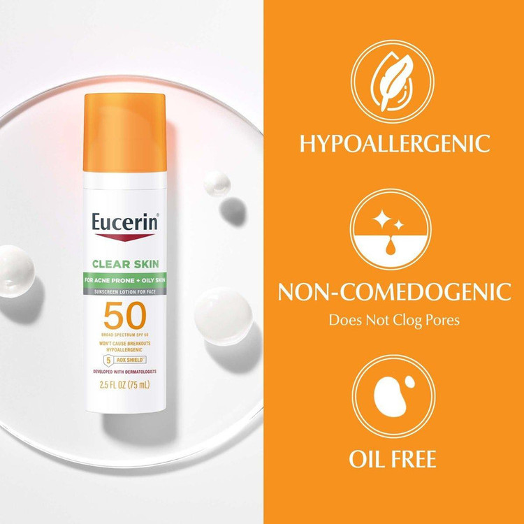 لوسیون ضد آفتاب بدون رنگ اوسرین SPF 50 مدل control مناسب پوستهای چرب حجم 75 میلیلیتر