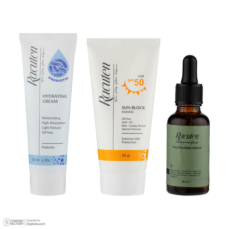 مجموعه مراقبت از پوست راکوتن مدل Oily skin مجموعه 3 عددی