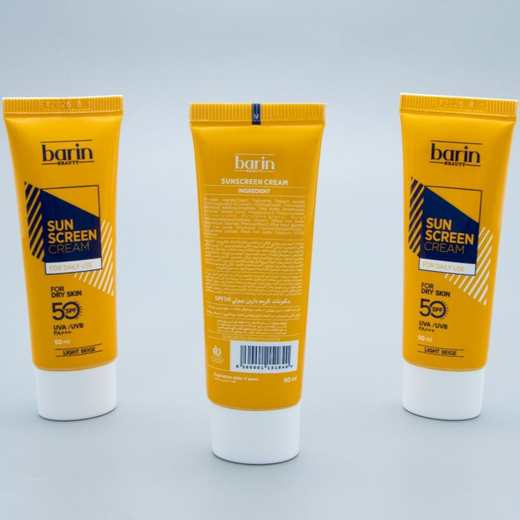 کرم ضد آفتاب رنگی بارین بیوتی SPF 50 مدل LB مناسب پوست های خشک حجم 50 میلی لیتر