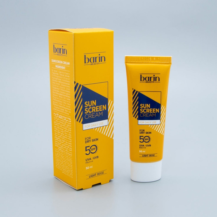 کرم ضد آفتاب رنگی بارین بیوتی SPF 50 مدل LB مناسب پوست های خشک حجم 50 میلی لیتر