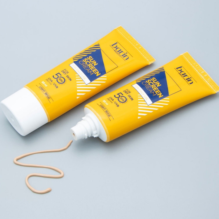کرم ضد آفتاب رنگی بارین بیوتی SPF 50 مدل LB مناسب پوست های خشک حجم 50 میلی لیتر