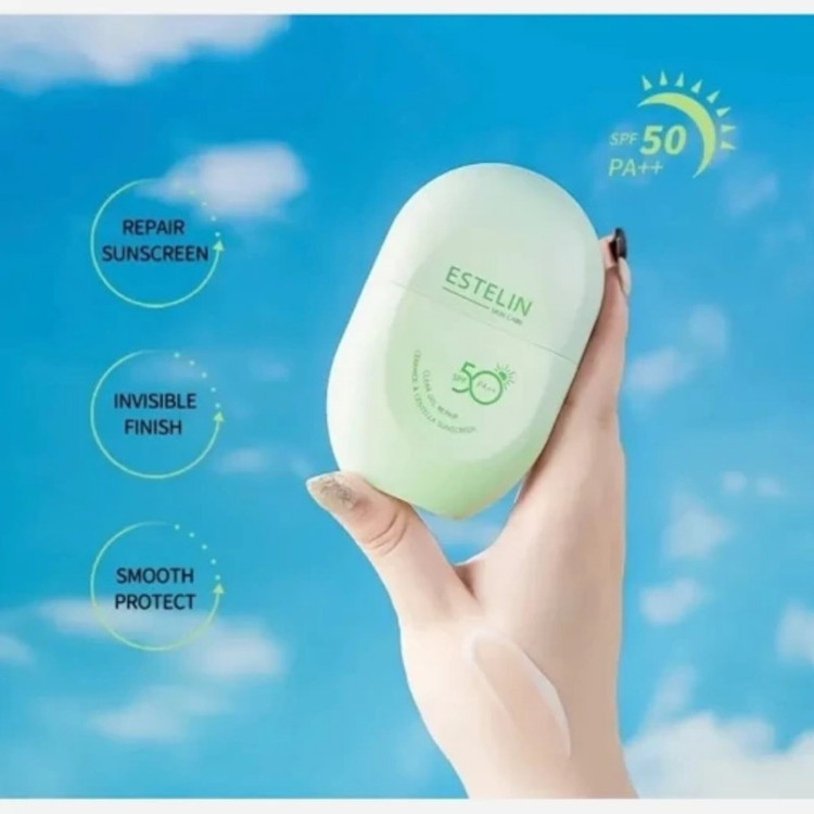 کرم ضد آفتاب بیرنگ صورت استیلن SPF 50 مدل سرامید و سنتلا محافظ UVA ، UVB و PA++، مناسب برای انواع پوست، حجم 60 میلیلیتر
