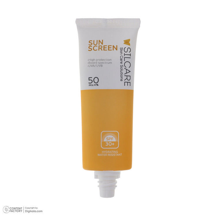 کرم ضد آفتاب بدون رنگ سیلکِر +SPF 30 مدل sun protect مناسب انواع پوست حجم 50 میلیلیتر