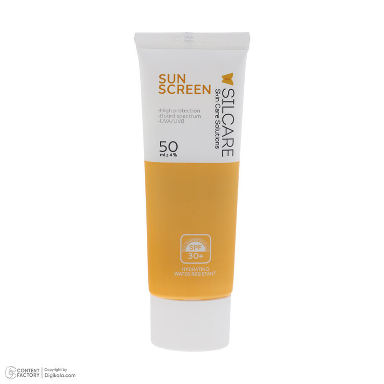 کرم ضد آفتاب بدون رنگ سیلکِر +SPF 30 مدل sun protect مناسب انواع پوست حجم 50 میلیلیتر