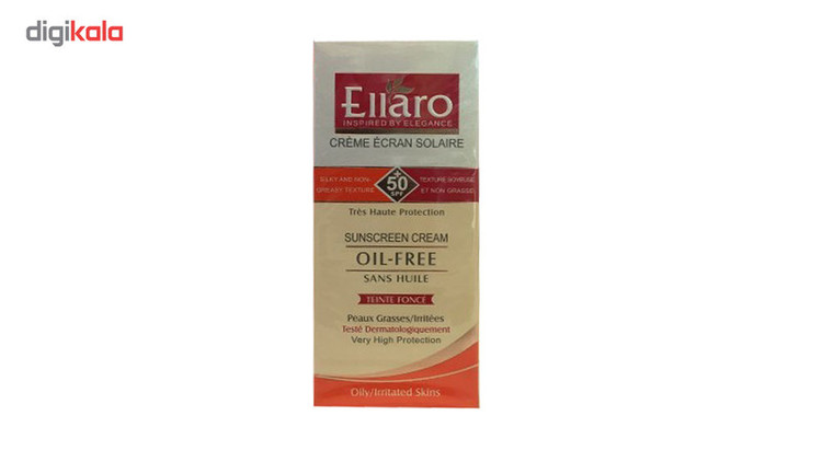 کرم ضد آفتاب رنگی الارو spf50 مدل TEINTE CLAIRE مناسب پوست های چرب تحت لیسانس حجم 40 میلی لیتر
