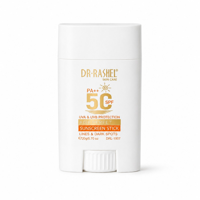 کرم ضد آفتاب بی‌رنگ صورت دکتر راشل SPF 50 مدل Age Perfect محافظ در برابر اشعه UVA و UVB ‌مناسب برای انواع پوست حجم 50 میلی‌لیتر