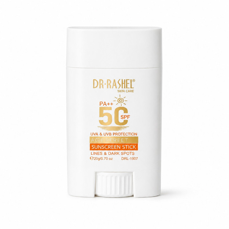 کرم ضد آفتاب بیرنگ صورت دکتر راشل SPF 50 مدل Age Perfect محافظ در برابر اشعه UVA و UVB مناسب برای انواع پوست حجم 50 میلیلیتر