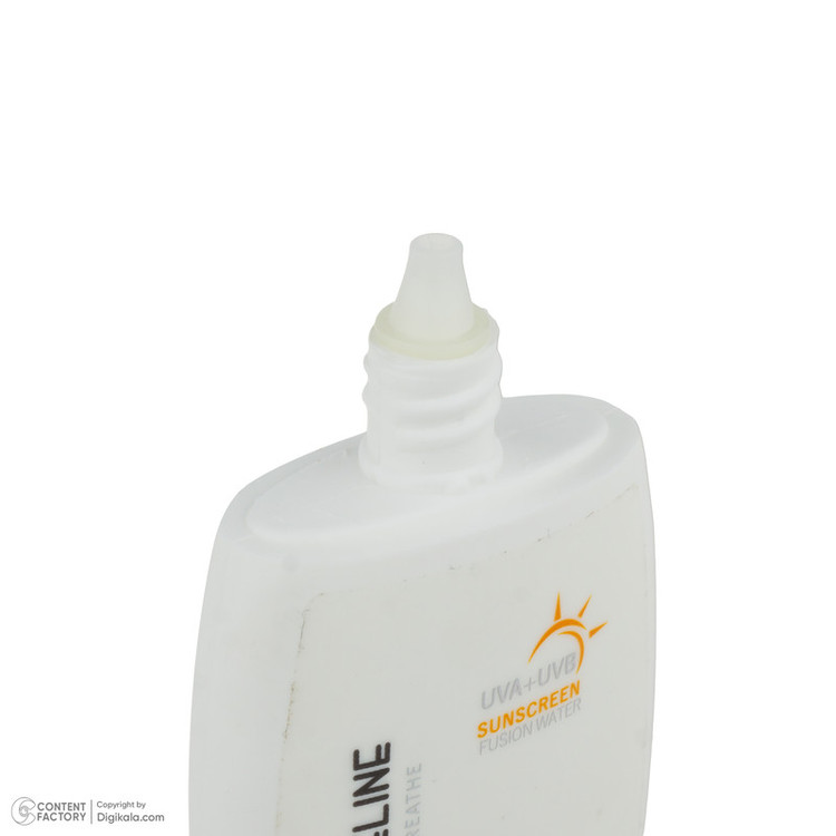 کرم ضد آفتاب بیرنگ صورت درمنجلین SPF 50 مدل Fusion Water محافظ در برابر اشعه UVA و UVB مناسب برای انواع پوست حجم 50 میلیلیتر