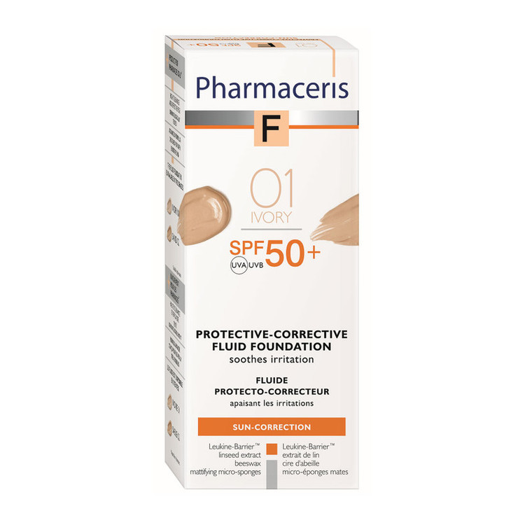 کرم ضد آفتاب رنگی صورت فارماسریز SPF 50 مدل Pharmaceris Sun-Correction محافظ UVB/UVB مناسب انواع پوست شماره 01 حجم 30 میلیلیتر