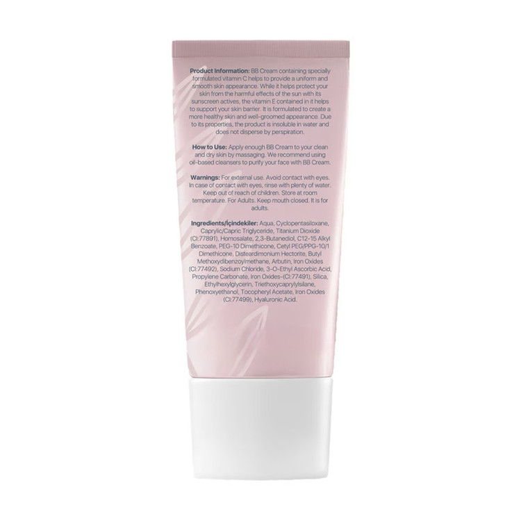 کرم ضد آفتاب بیرنگ صورت SPF 50 مدل BB محافظ در برابر اشعههای مضر UVA و UVB مناسب برای انواع پوست حجم 50 میلیلیتر