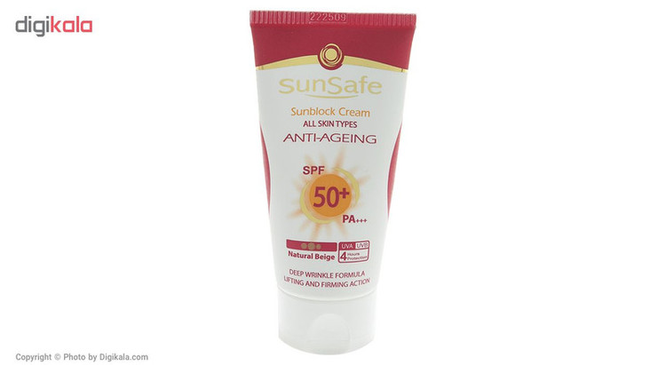 کرم ضد آفتاب رنگی سان سیف SPF 50 مدل All مناسب انواع پوست حجم 50 میلیلیتر