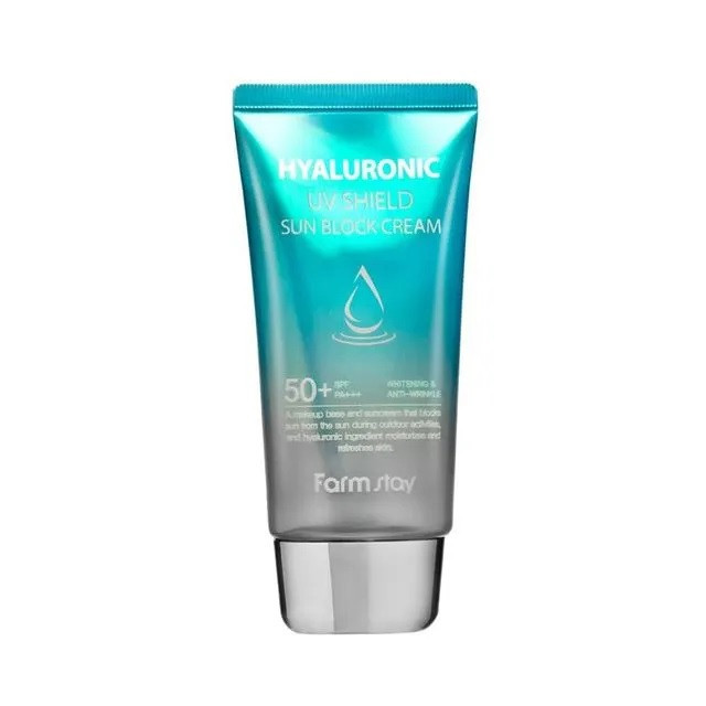 کرم ضد آفتاب بدون رنگ فارم استی SPF 50 مدل HYLARUNIC UV SHEILD مناسب انواع پوست حجم 70 میلیلیتر