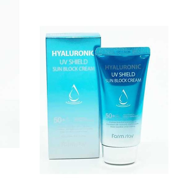 کرم ضد آفتاب بدون رنگ فارم استی SPF 50 مدل HYLARUNIC UV SHEILD مناسب انواع پوست حجم 70 میلیلیتر