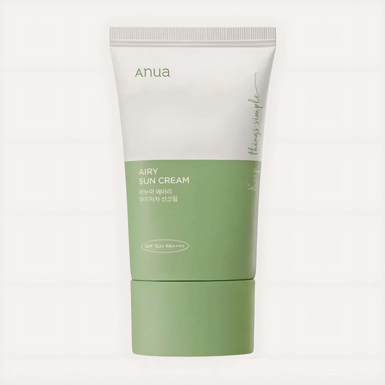 کرم ضد آفتاب بی رنگ آنوا SPF 50 مدل Airy محافظ UVA ،UVB و 50 PA+++، ضد حساسیت، مناسب انواع پوست معمولی و حساس حجم 50 میلیلیتر