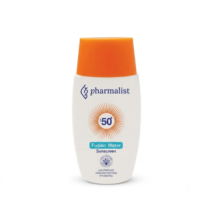فلوئید ضد آفتاب بیرنگ صورت و گردن فارمالیست SPF 50 مدل Fusion water محافظ در برابر اشعه UVA و UVB مناسب برای انواع پوست حجم 50 میلیلیتر